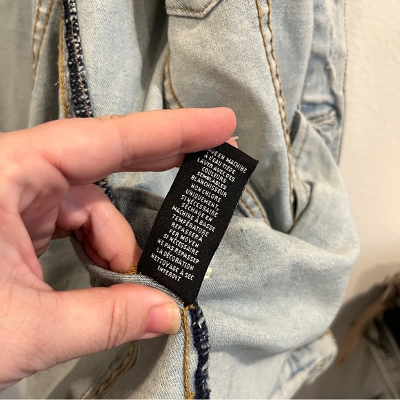 Monkey Money light wash denim jacket with large back graphic size 2XL - Picture 12 of 12